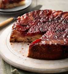 Plum and Blackberry Upside-Down Cake