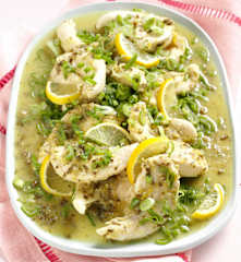 Lemon Chicken with Spring Onions