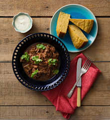 Southern-style chilli with cornbread