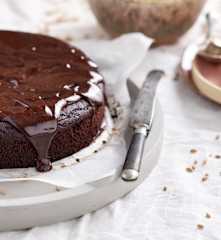 Bolo de chocolate vegan