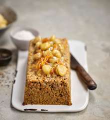 Rolo de batata-doce e castanha