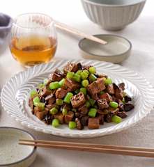 香菇炸醬炒四季豆