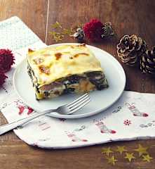 Lasagna erbette, ricotta e prosciutto