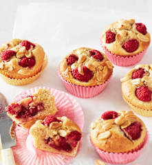 Erdnuss-Himbeer-Muffins