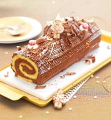 Bûche express au praliné