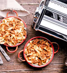 Fettuccine al ragù