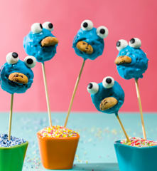 Cake pops monstruo de las galletas