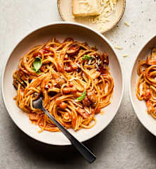 番茄蘑菇義大利麵