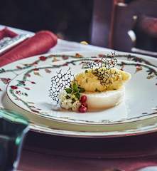 Crostini di polenta bianca con baccalà mantecato