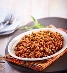 Picadillo con rajas