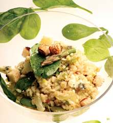 Ensalada templada de arroz integral