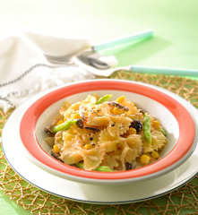 明太子鮮菇蝴蝶麵