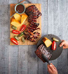 Barbecued pork ribs