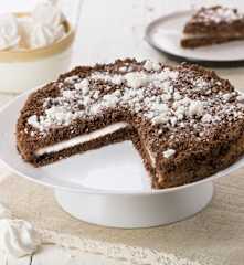 Sbriciolata al cacao con crema al latte