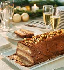 Mandelnougat-Schokoladen-Kuchen