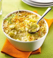 Gratin de poireaux à l'orange