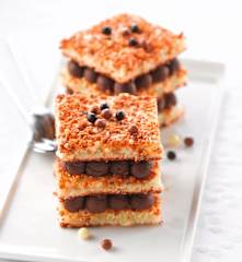 Dacquoise praliné au chocolat