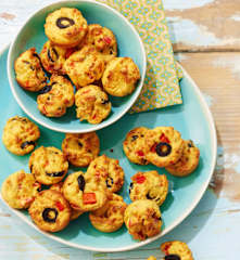 Muffins mexicains épicés aux olives et poivrons