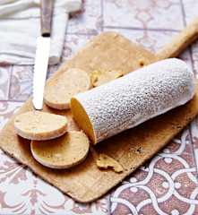 Saucisson au chocolat blanc