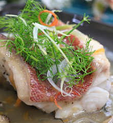 Cá hấp sốt ngũ liễu