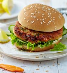 Burgers au saumon