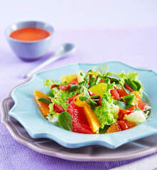 Ensalada de cítricos con vinagreta de achiote