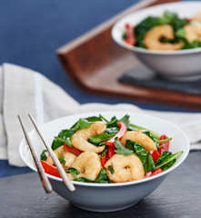 Quick prawn stir-fry