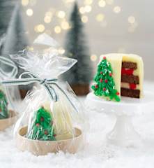 Mini tartas de chocolate con crema de mantequilla