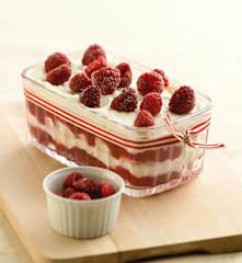 Semifrio de framboesa