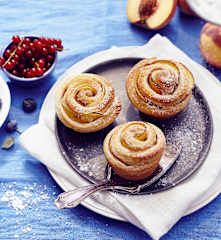 Pfirsich-Rosen-Muffins