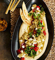 Hummus-Platte Greek Style