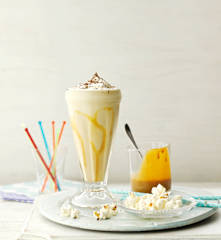 Licuado de banana y dulce de leche