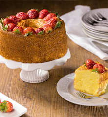 Chiffon cake alle fragole