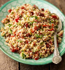Mixed Grain Pilaf with Beetroot