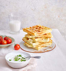 Gaufres au chèvre frais