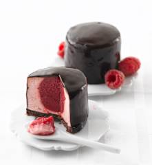 Croustillant au chocolat et aux framboises