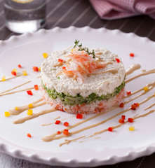 帝王蟹胡麻沙拉