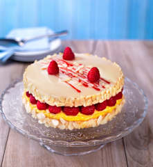 Dacquoise ai lamponi