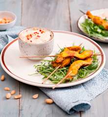 Satay z sosem orzechowym