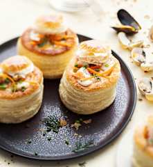 Vol-au-vent aux coquillages