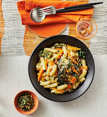 Möhren-Spinat-Pasta