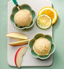 Frozen fruit sorbet