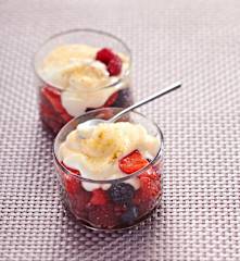 Petite crème express aux fruits rouges