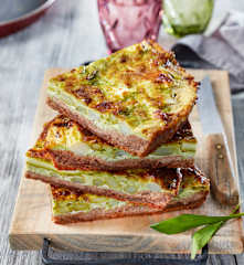 Low-Carb-Quiche mit Spargel