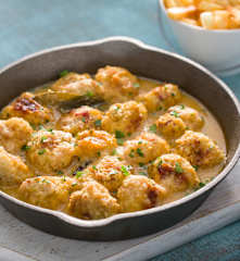 Albóndigas de sepia y jamón