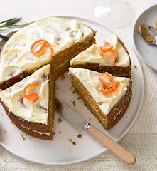 Tarta de zanahoria vegana