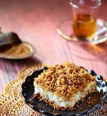 Milchcreme mit Engelshaar - Tel Kadayıflı Muhallebi