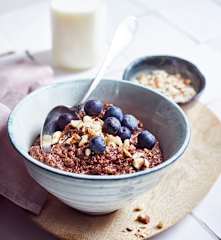 Schoko-Haselnuss-Porridge