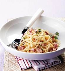 Esparguete à carbonara