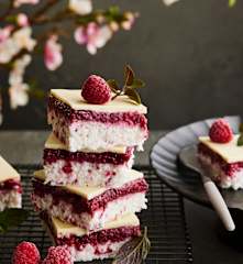 Himbeer-Kokos-Schnitten